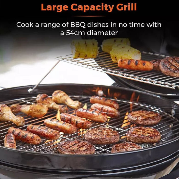 Tower T978511 outdoor barbecue/grill Barrel Charcoal + Firewood Black Tower