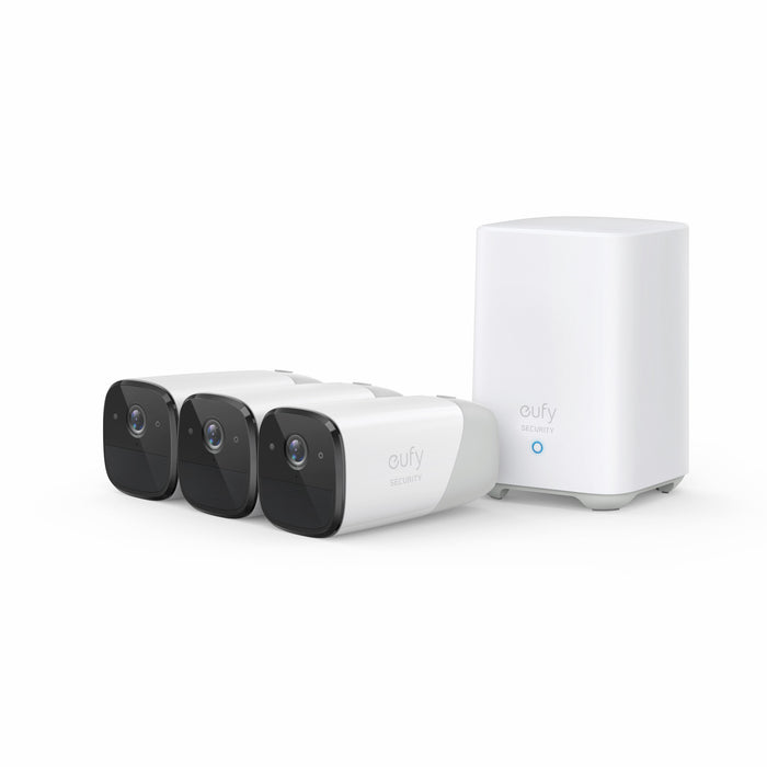 Eufy eufyCam 2 Pro 3-Cam Kit Bullet IP security camera Indoor & outdoor 2048 x 1080 pixels Wall Eufy