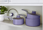 Swan Retro 3 Piece Saucepan Set Swan