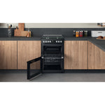 Hotpoint HDM67G9C2CSB/UK Freestanding cooker Electric Gas Black