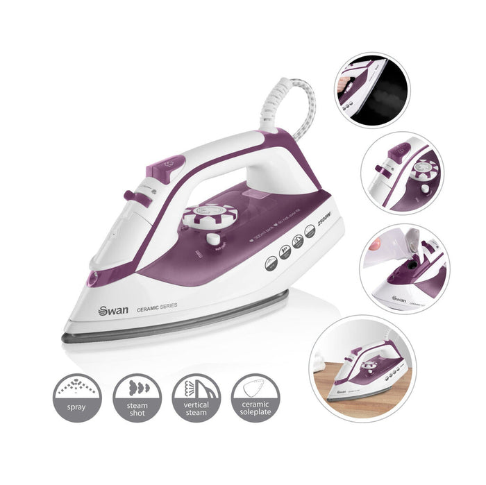 Swan 2500W Purple Iron Swan