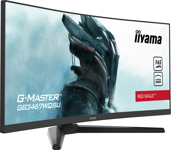 iiyama G-MASTER GB3467WQSU-B1 computer monitor 86.4 cm (34) 3440 x 1440 pixels UltraWide Quad HD LED Black