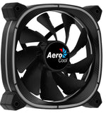 Aerocool ASTRO12 PC Fan 12cm LED RGB Antivibration 6 Pins Black Aerocool