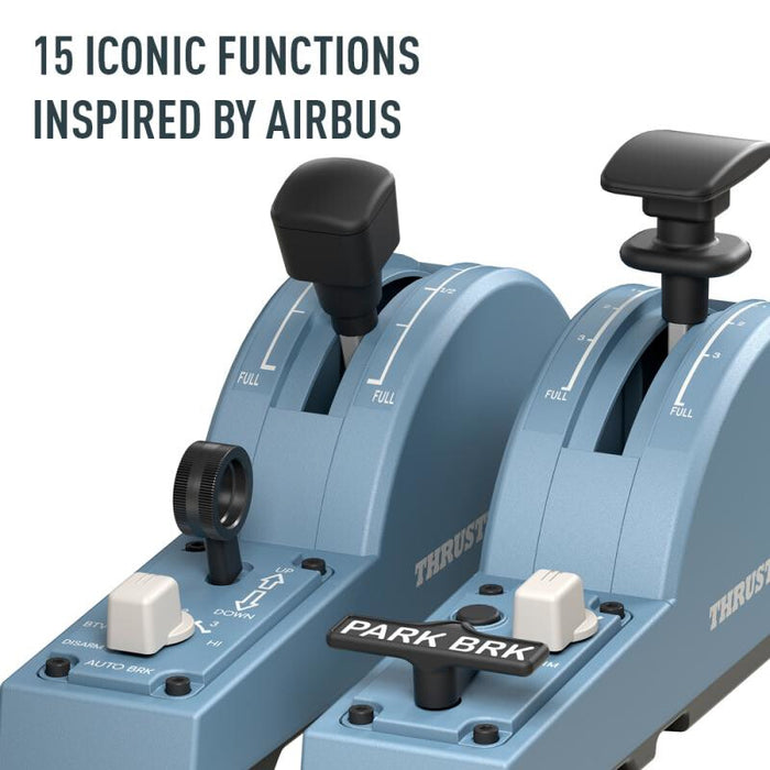 Thrustmaster TCA Quadrant Add-On Airbus Edition Black, Blue Flight Sim PC