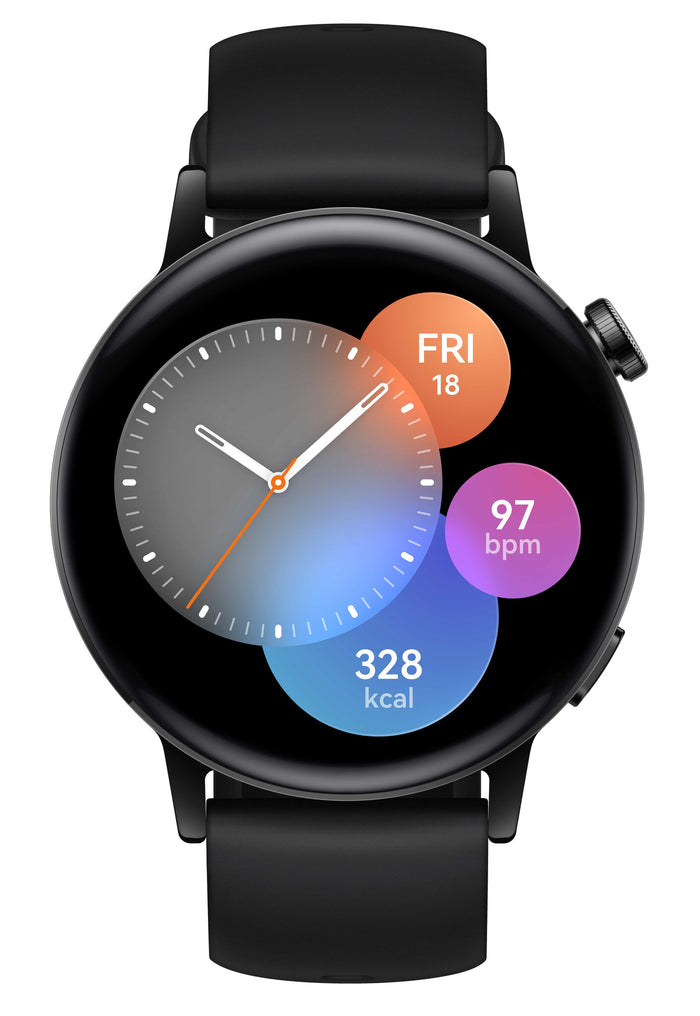 Huawei WATCH GT 3 3.35 cm (1.32) AMOLED 42 mm Digital 466 x 466 pixels Touchscreen Black GPS (satellite)