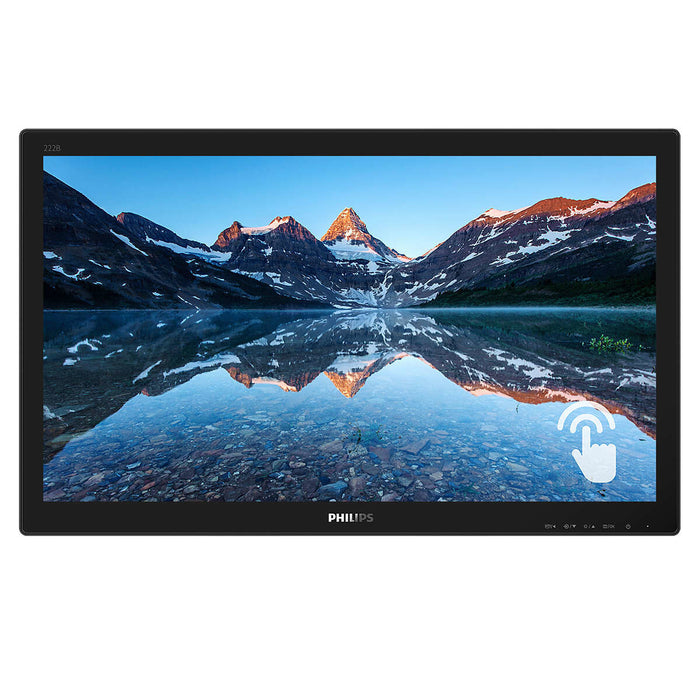 Philips 222B9TN/00 computer monitor 54.6 cm (21.5) 1920 x 1080 pixels Full HD LCD Touchscreen Tabletop Black