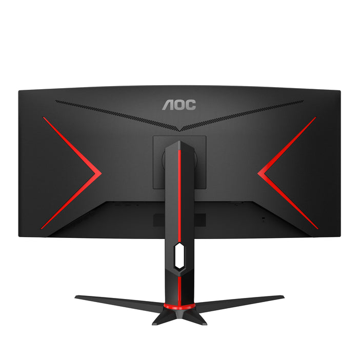 AOC G2 CU34G2/BK LED display 86.4 cm (34) 3440 x 1440 pixels Quad HD Black, Red