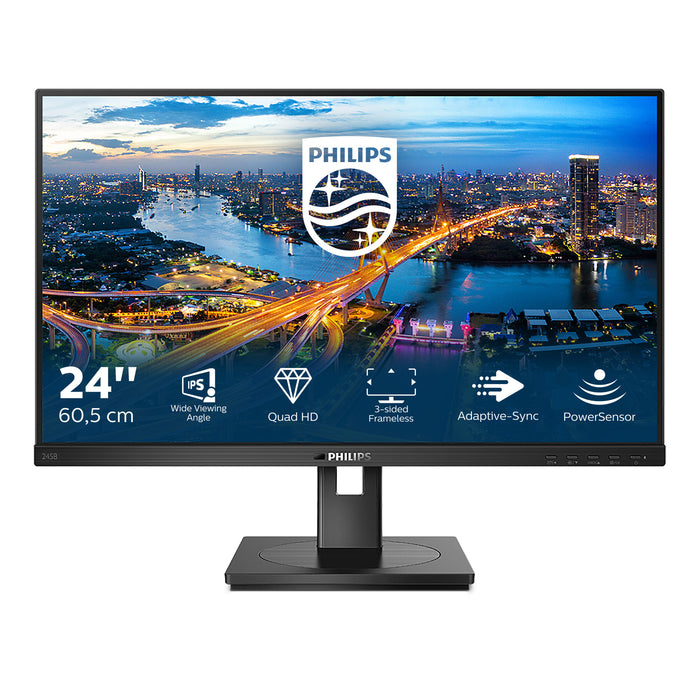 Philips B Line 245B1/00 LED display 60.5 cm (23.8) 2560 x 1440 pixels Quad HD Black