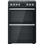 Hotpoint HDM67G9C2CSB/UK cooker Freestanding cooker Electric Gas Black A