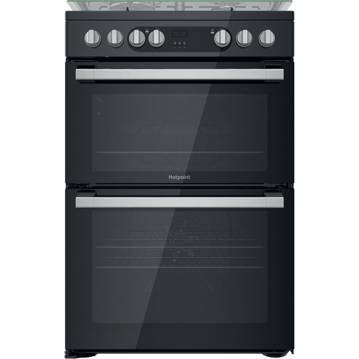 Hotpoint HDM67G9C2CSB/UK cooker Freestanding cooker Electric Gas Black A