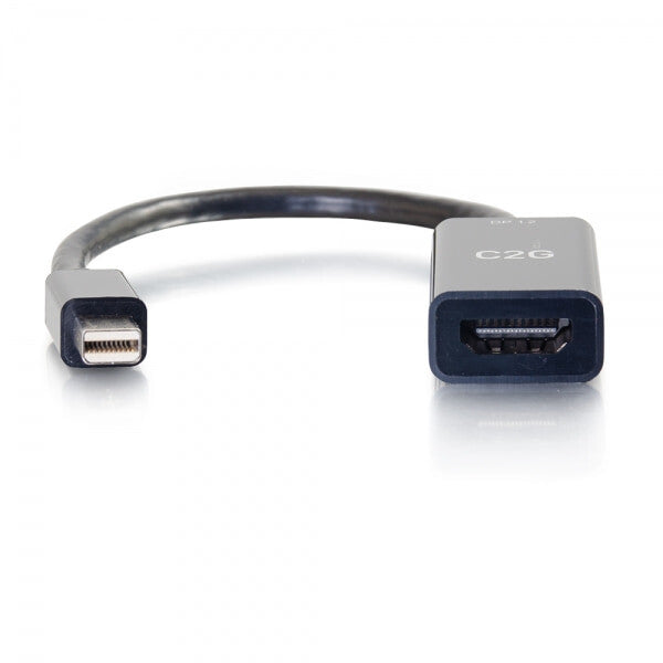 C2G 8in Mini DisplayPort[TM] Male to HDMI[R] Female Passive Adapter Converter - 4K 30Hz C2G