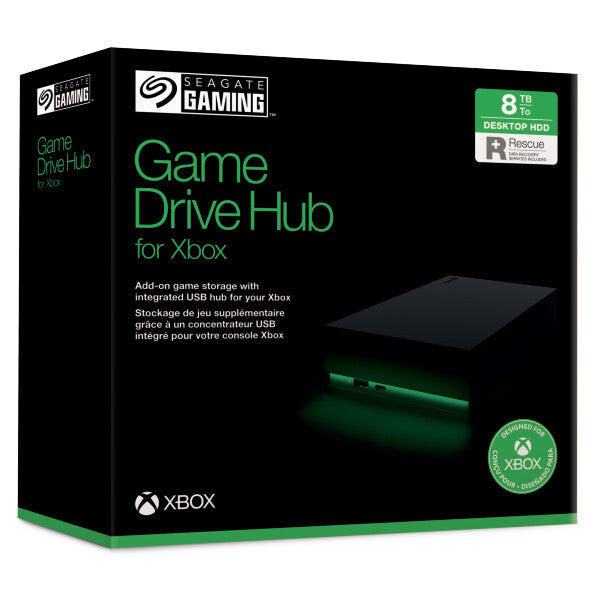 Seagate Game Drive Hub for Xbox external hard drive 8 TB Black