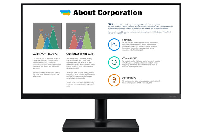 Samsung LF22T450FQR computer monitor 55.9 cm (22) 1920 x 1080 pixels Full HD Black